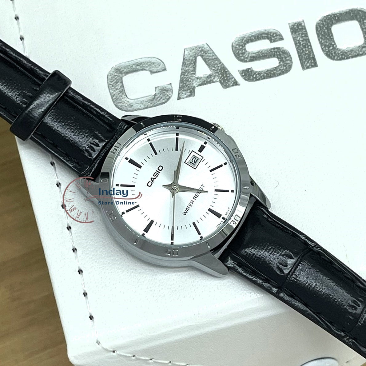 Casio Standard Women's Watch LTP-V004L-7A Black Leather Strap