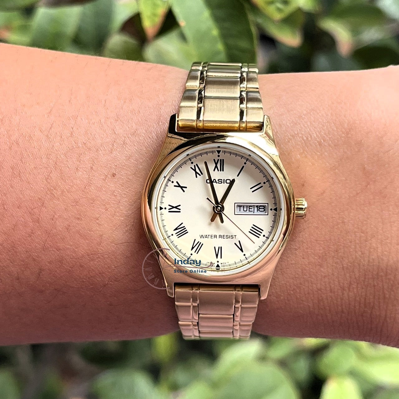 Casio Standard Women's Watch LTP-V006G-9B Gold ion Plated Stainless Steel Band Mineral Glass