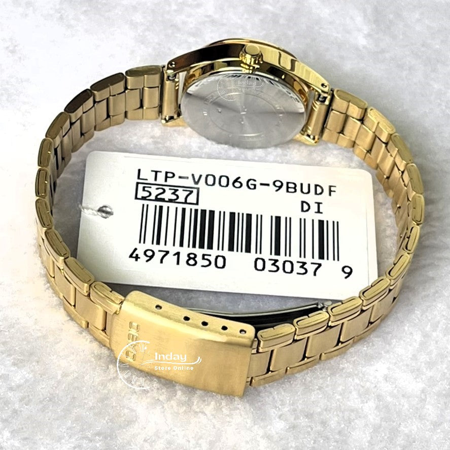 Casio Standard Women's Watch LTP-V006G-9B Gold ion Plated Stainless Steel Band Mineral Glass