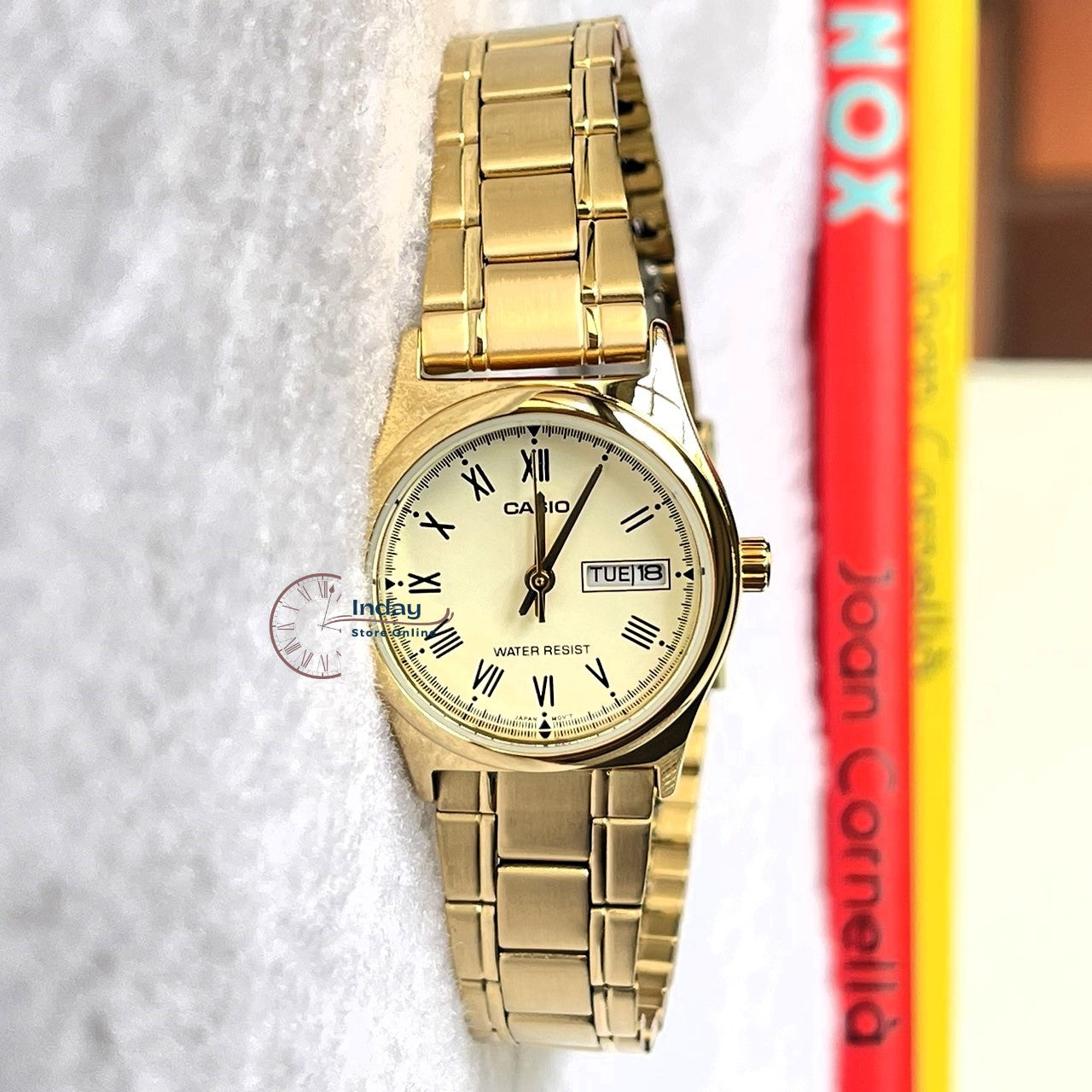 Casio Standard Women's Watch LTP-V006G-9B Gold ion Plated Stainless Steel Band Mineral Glass
