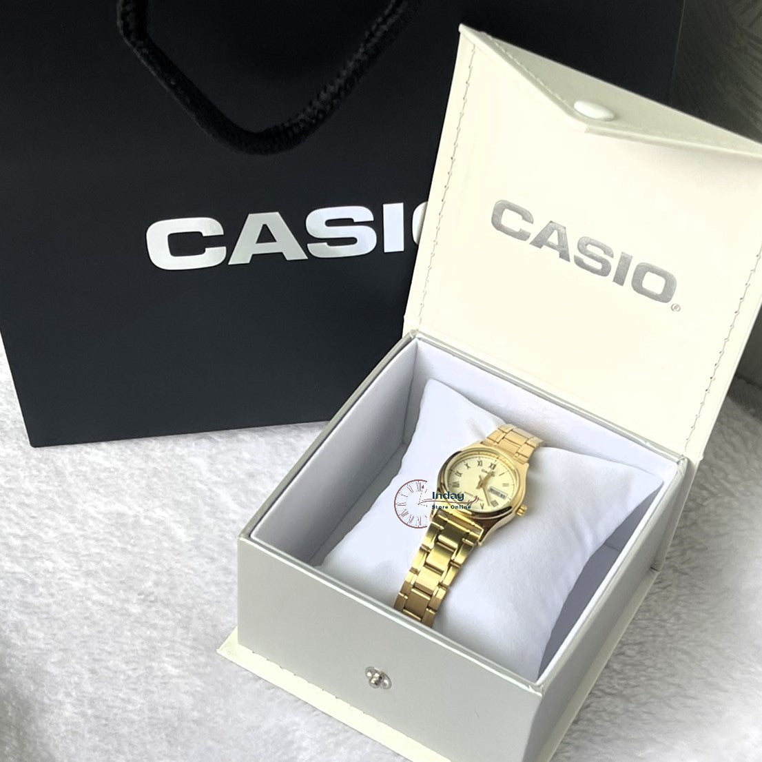 Casio Standard Women's Watch LTP-V006G-9B Gold ion Plated Stainless Steel Band Mineral Glass