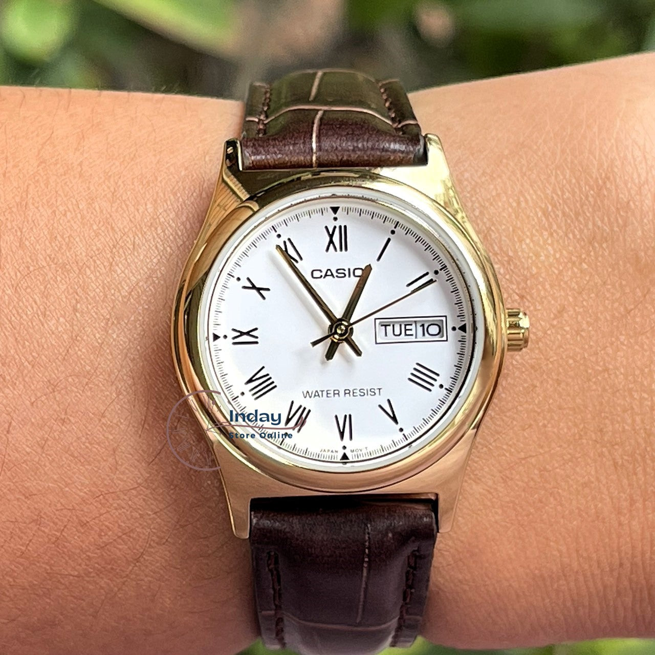 Casio Standard Women's Watch LTP-V006GL-7B Brown Leather Strap