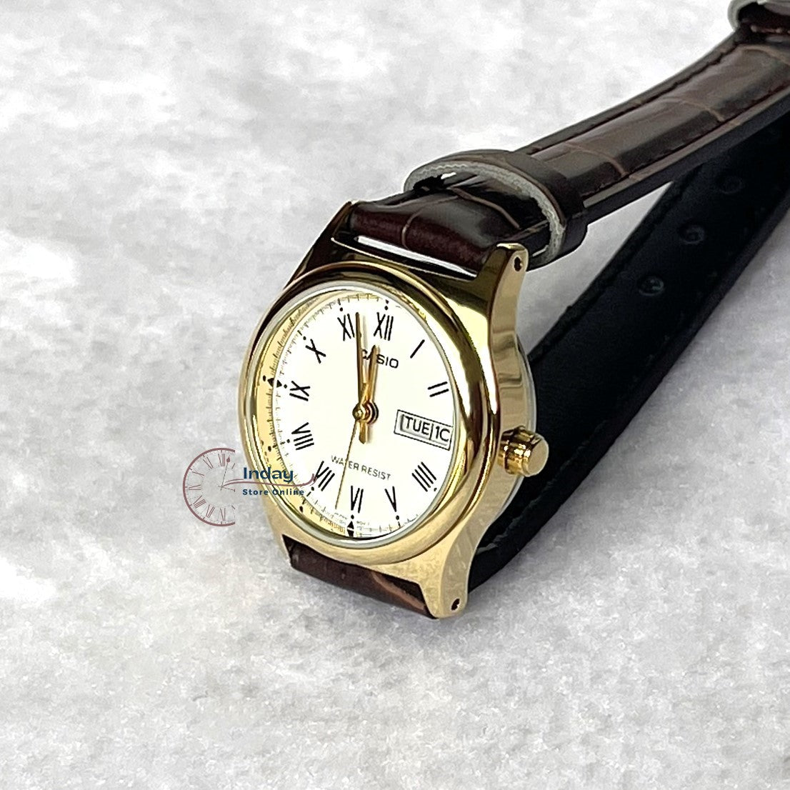 Casio Standard Women's Watch LTP-V006GL-7B Brown Leather Strap