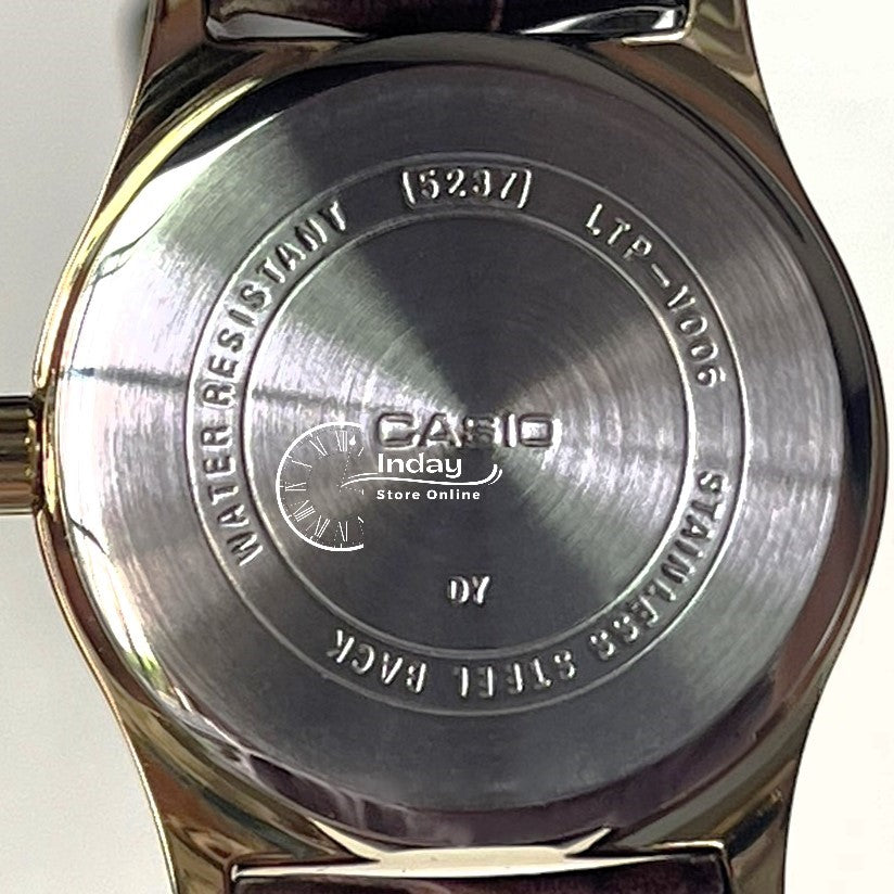 Casio Standard Women's Watch LTP-V006GL-7B Brown Leather Strap