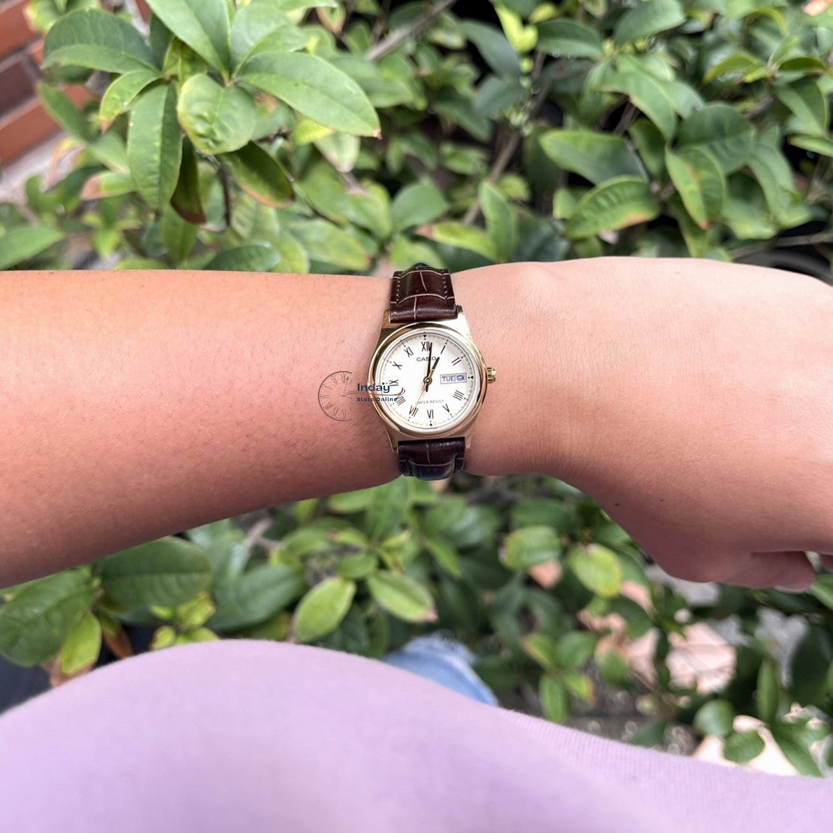 Casio Standard Women's Watch LTP-V006GL-9B Brown Leather Strap Mineral Glass