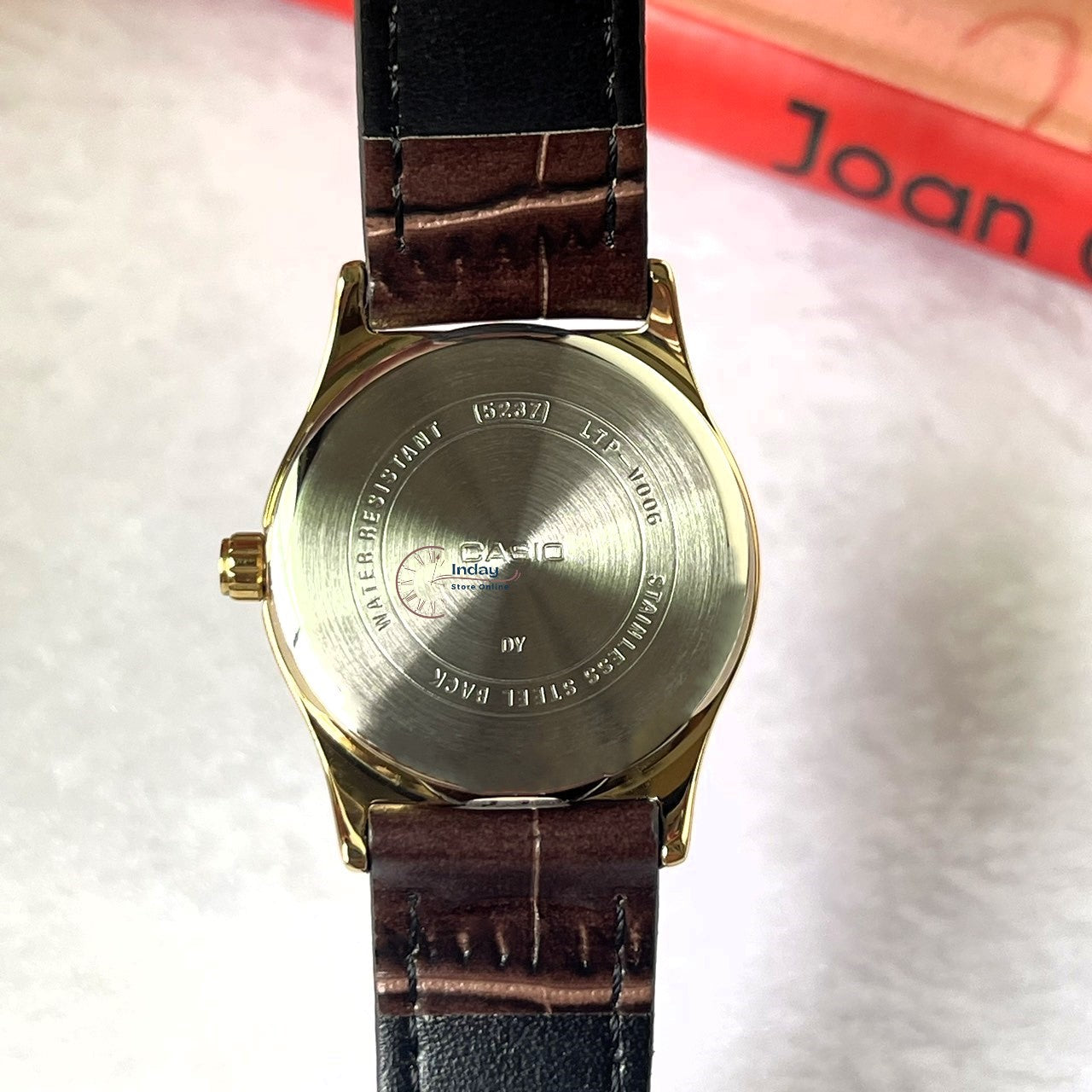Casio Standard Women's Watch LTP-V006GL-9B Brown Leather Strap Mineral Glass