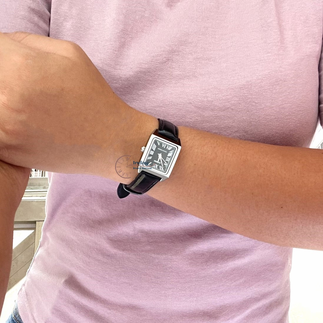 Casio Standard Women's Watch LTP-V007L-1B Square Type Black Leather Strap