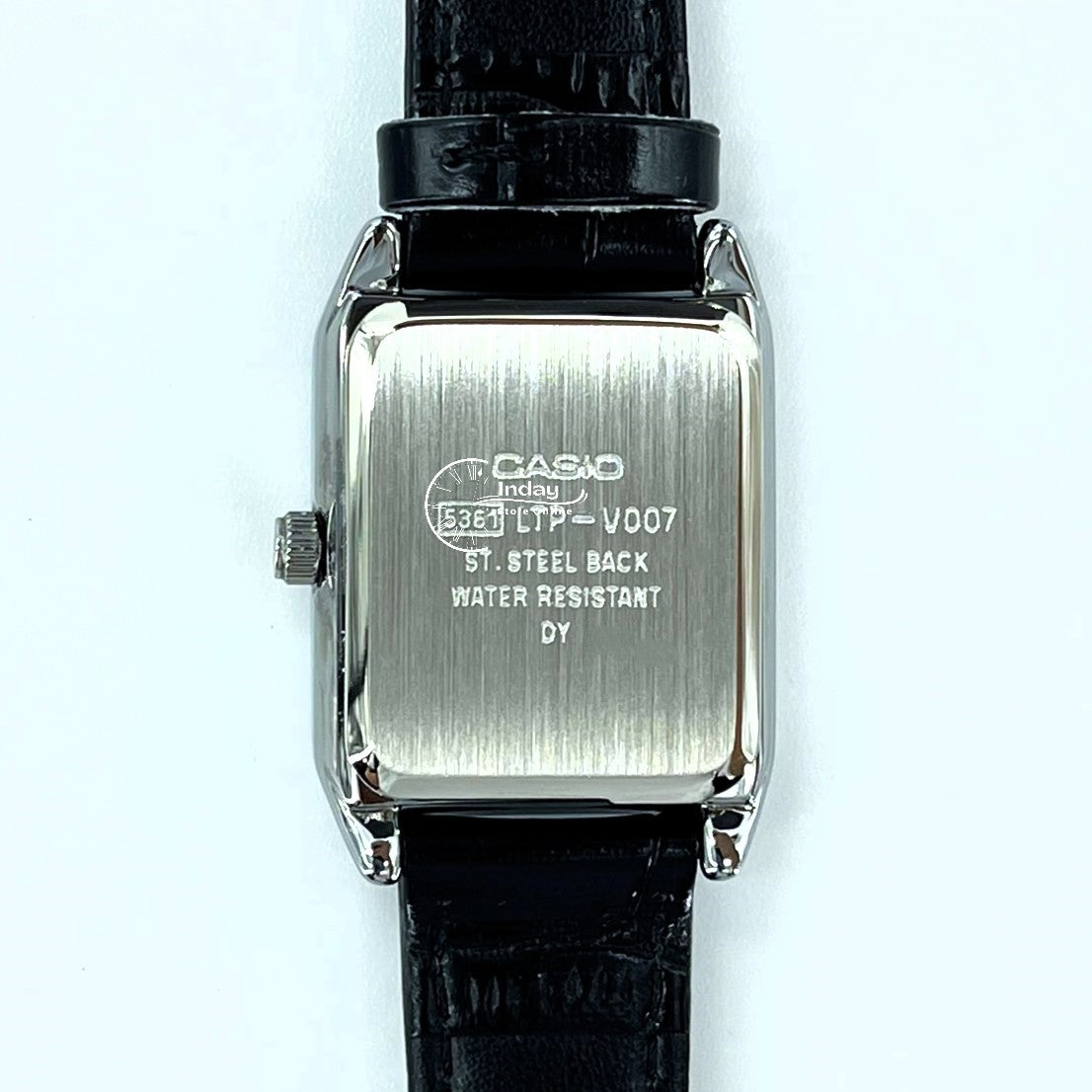 Casio Standard Women's Watch LTP-V007L-7B1 Square Type Black Leather Strap