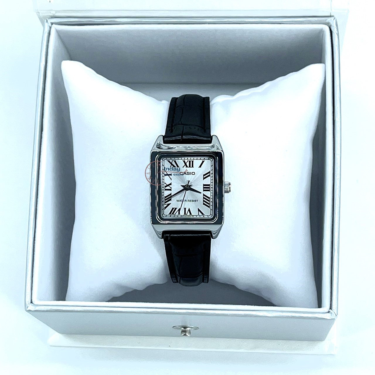 Casio Standard Women's Watch LTP-V007L-7B1 Square Type Black Leather Strap
