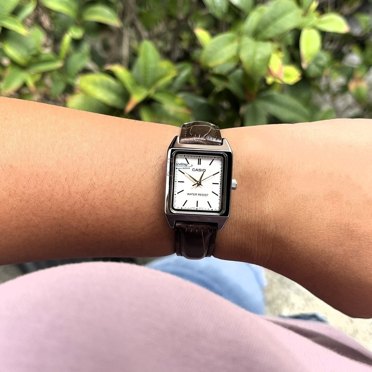 Casio Standard Women's Watch LTP-V007L-7E2 Square Type Brown