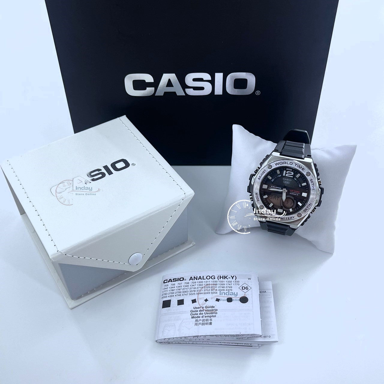 Casio Analog-Digital Men's Watch MWQ-100-1A Resin Band Resin Glass Battery Life: 10 years