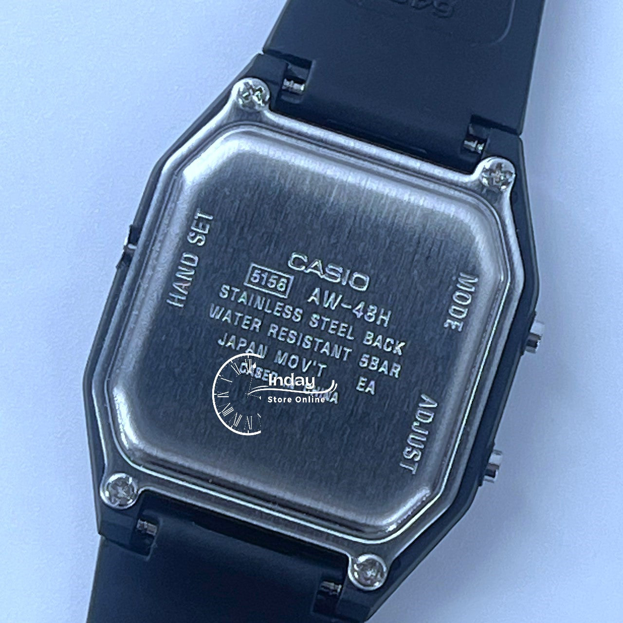 Casio Analog-Digital Unisex Watch AW-48HE-7AV Resin Band Resin Glass