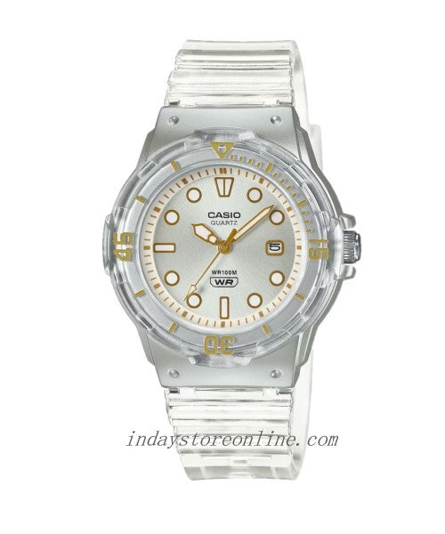 Casio Analog Women's Watch LRW-200HS-7E Resin Band Resin Glass Transparent Color