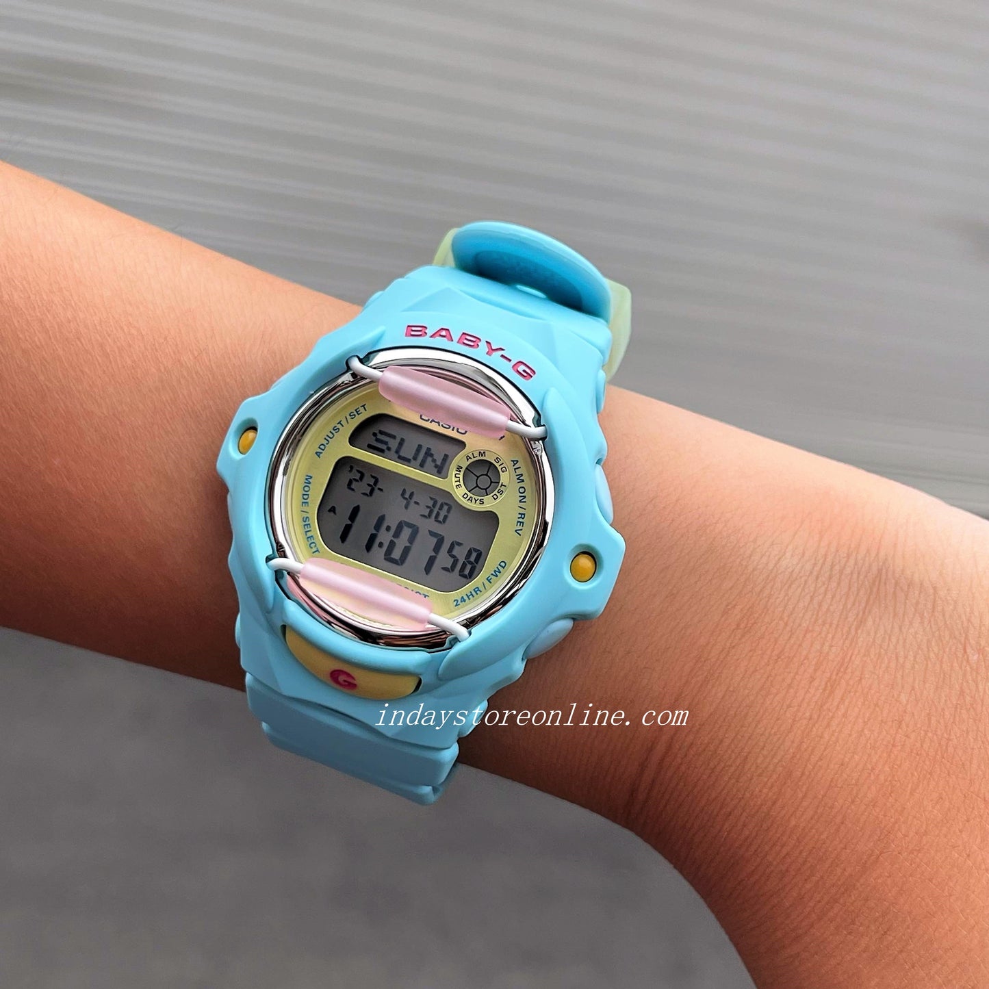 Casio Baby-G Women's Watch BG-169PB-2 Resin Band Shock Resistant Mineral Glass