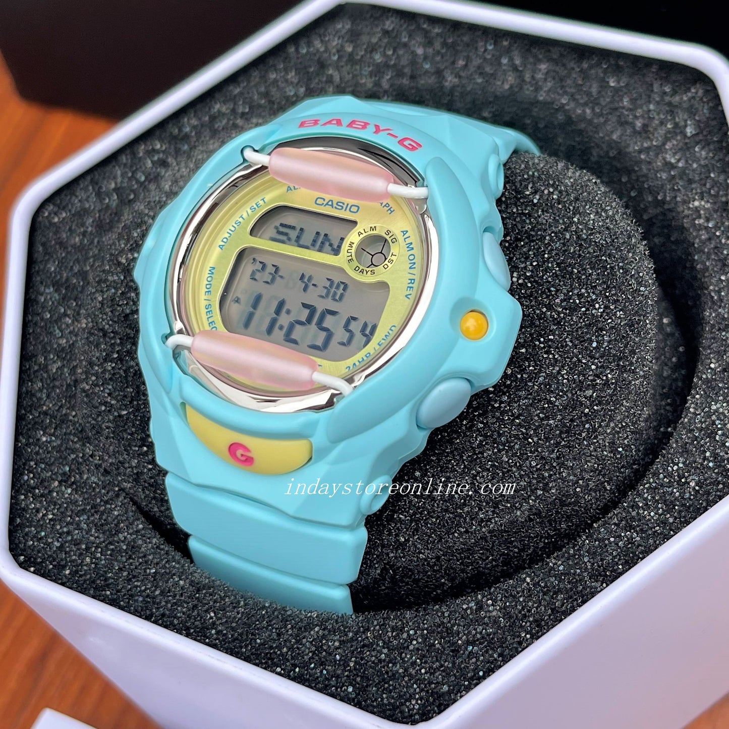 Casio Baby-G Women's Watch BG-169PB-2 Resin Band Shock Resistant Mineral Glass