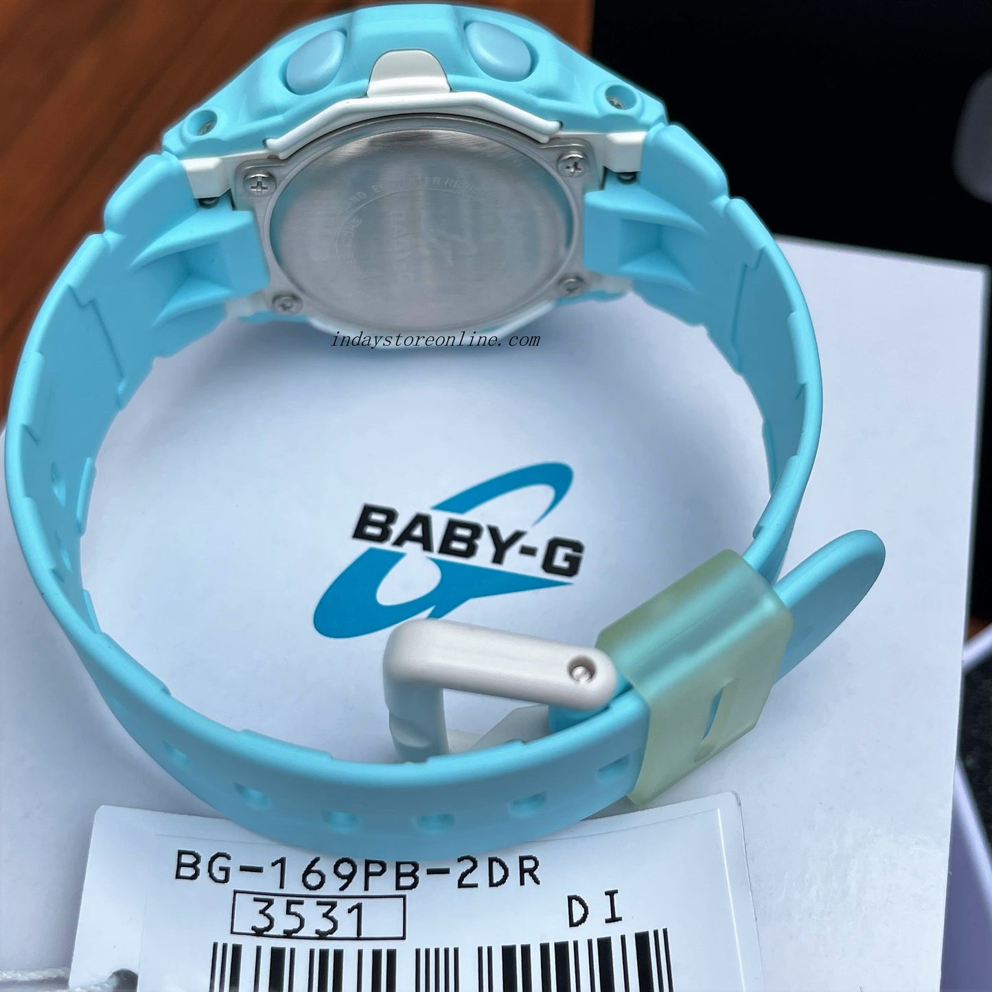 Casio Baby-G Women's Watch BG-169PB-2 Resin Band Shock Resistant Mineral Glass