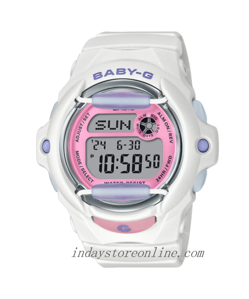 Casio Baby-G Women's Watch BG-169PB-7 Resin Band Shock Resistant Mineral Glass