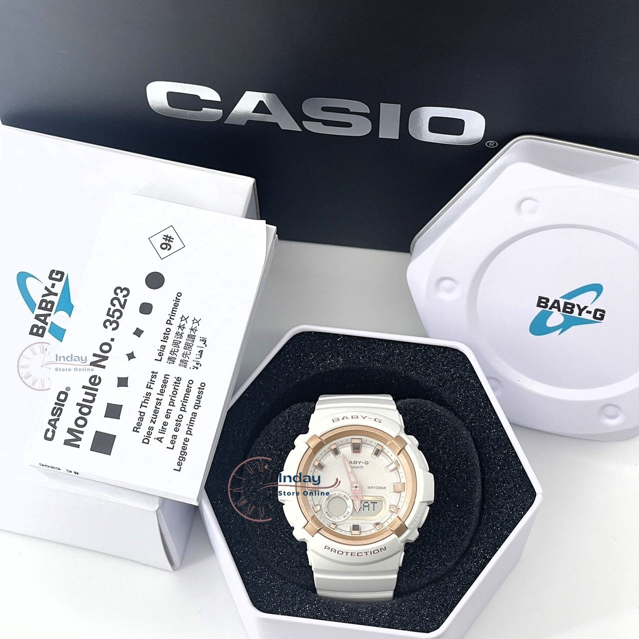 Casio Baby-G Women's Watch BGA-280BA-7A Resin Band Mineral Glass Shock Resistant