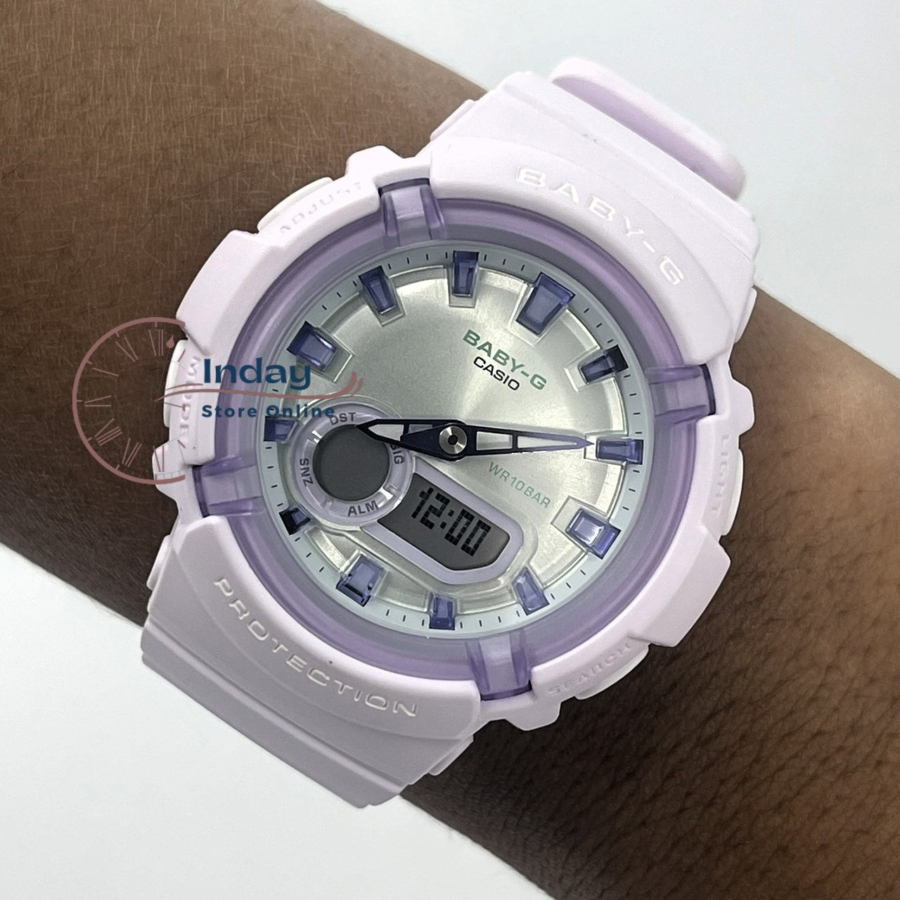 Casio Baby-G Women's Watch BGA-280SW-6A Resin Band Mineral Glass Shock Resistant