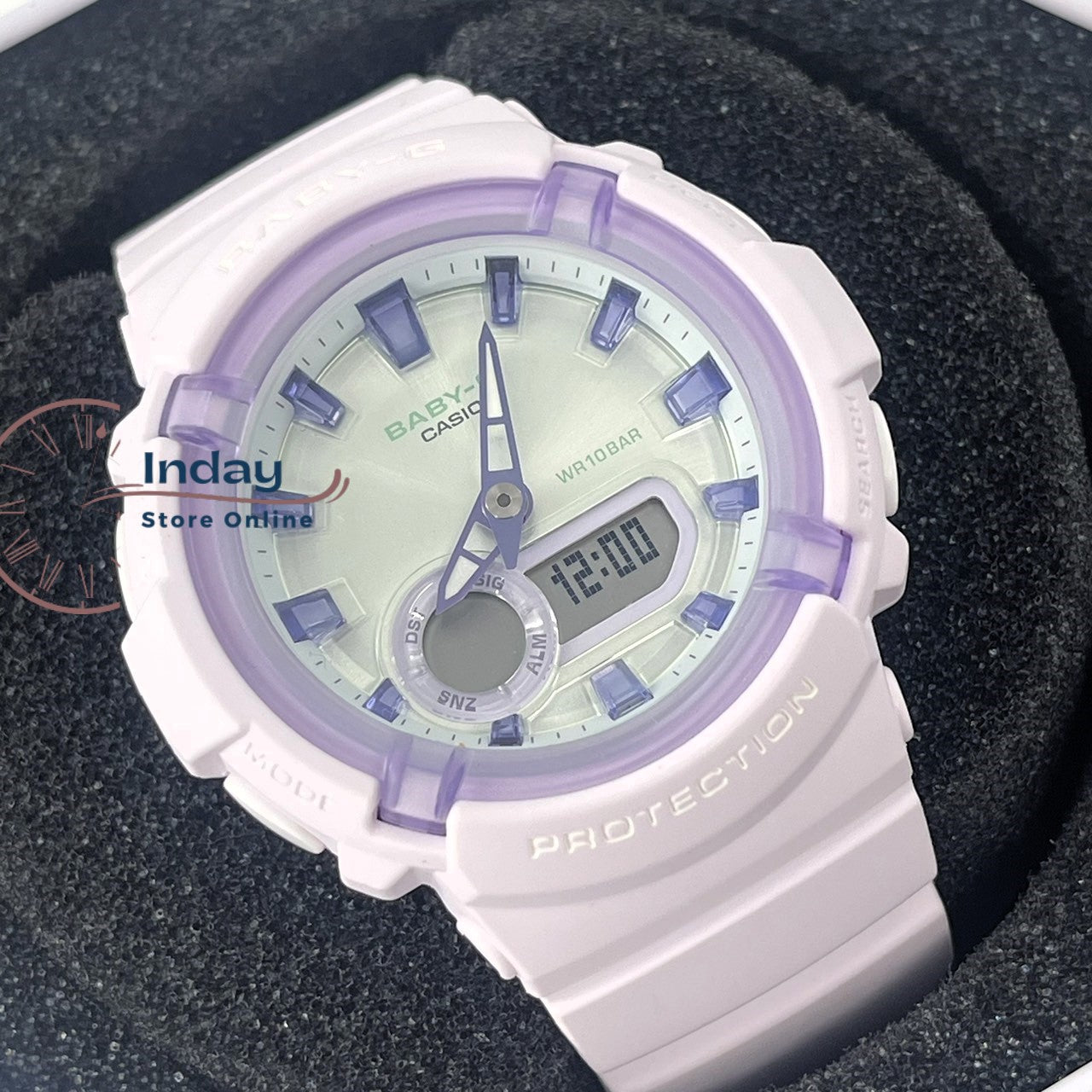 Casio Baby-G Women's Watch BGA-280SW-6A Resin Band Mineral Glass Shock Resistant