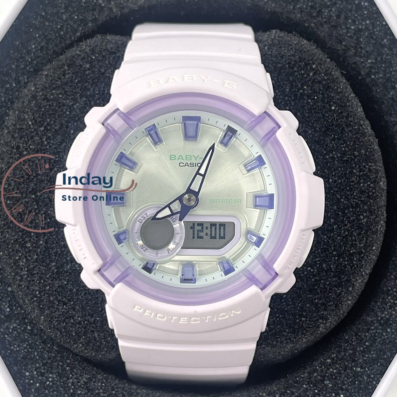 Casio Baby-G Women's Watch BGA-280SW-6A Resin Band Mineral Glass Shock Resistant