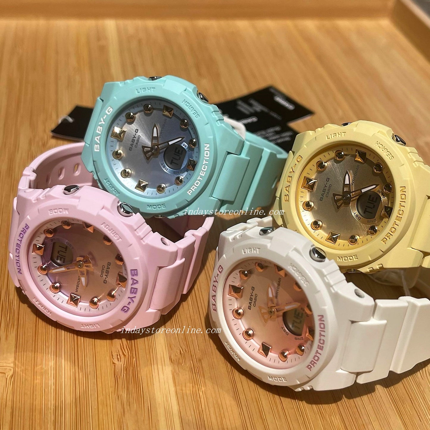 Casio Baby-G Women's Watch BGA-320-4A Resin Band Mineral Glass Shock Resistant