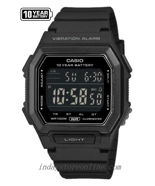Casio Digital Men's Watch W-738H-1B Resin Band Resin Glass Battery Life: 10 Years