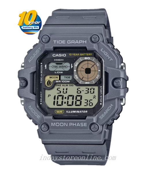 Casio Digital Men's Watch WS-1700H-8A Resin Band Resin Glass Battery Life: 10 years