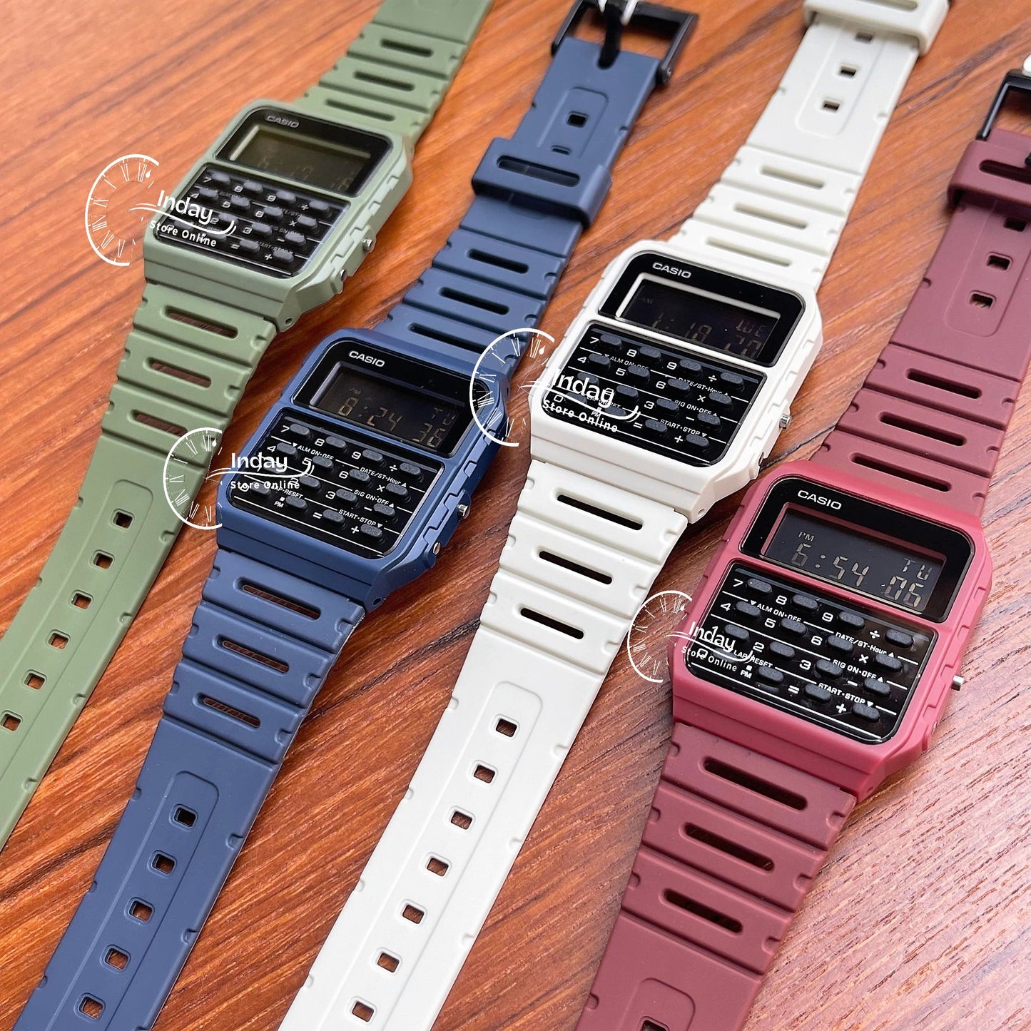 Casio Digital Unisex Watch CA-53WF-1B Calculator Black Color Resin Strap Battery Life 5-Years