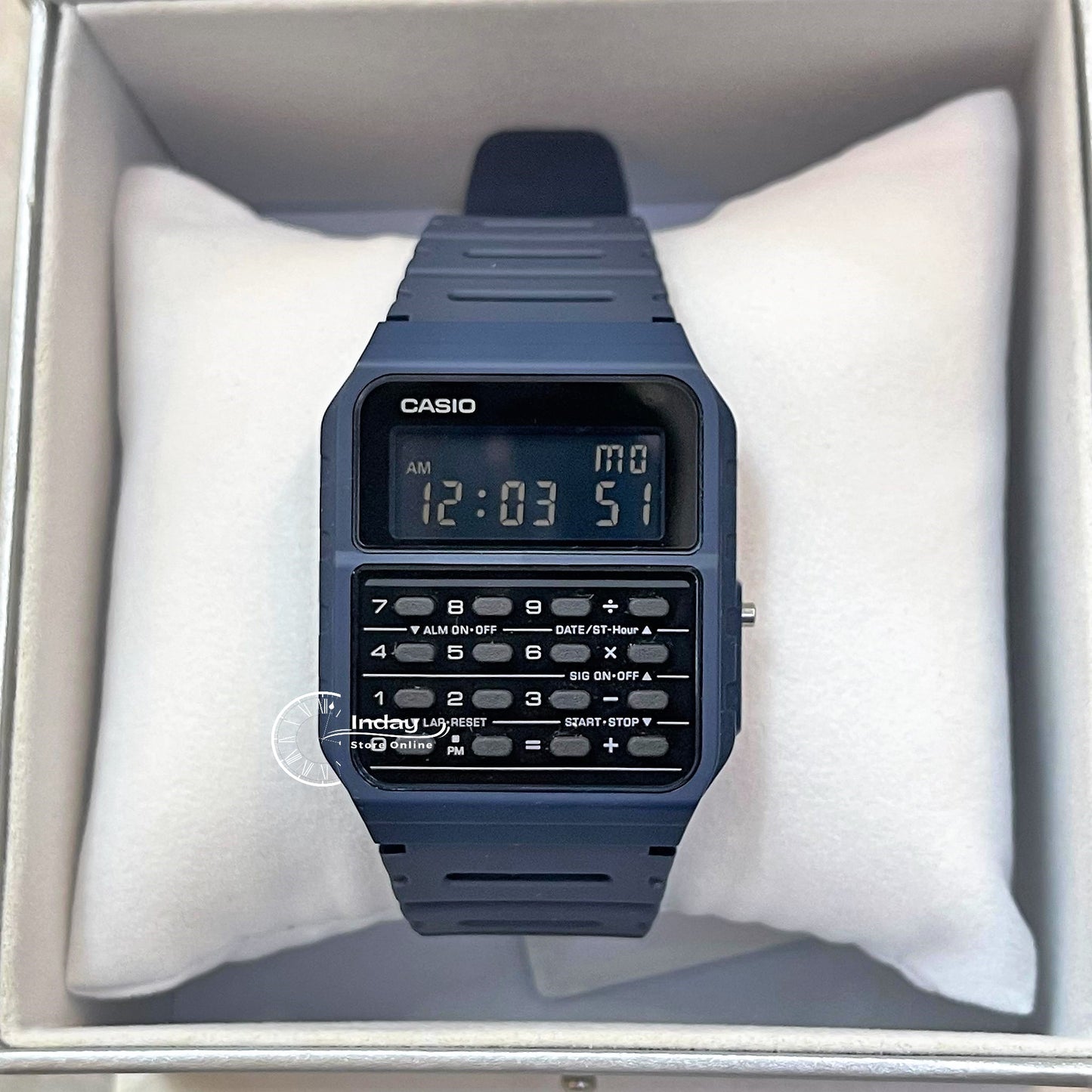 Casio Digital Unisex Watch CA-53WF-2B Digital Data Bank Resin Band Resin Glass Battery Life 5-Years