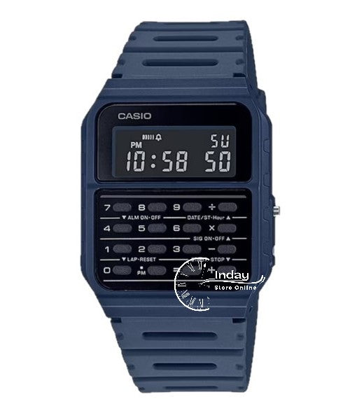 Casio Digital Unisex Watch CA-53WF-2B Digital Data Bank Resin Band Resin Glass Battery Life 5-Years