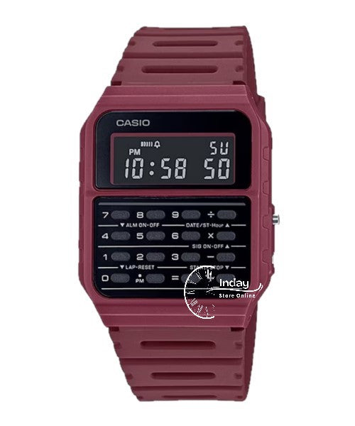 Casio Digital Unisex Watch CA-53WF-4B Calculator Digital Resin Band Resin Glass Battery Life 5-Years