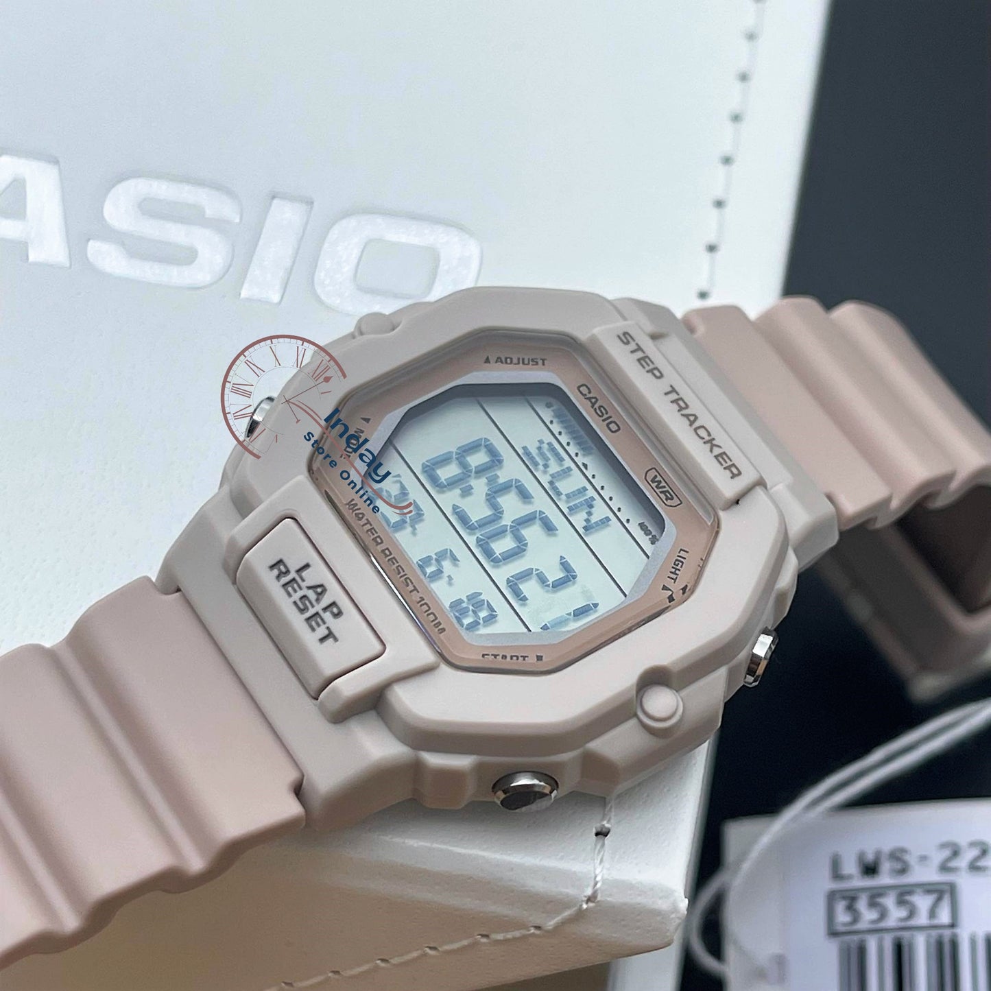 Casio Digital Women's Watch LWS-2200H-4A Pink Color Resin Strap