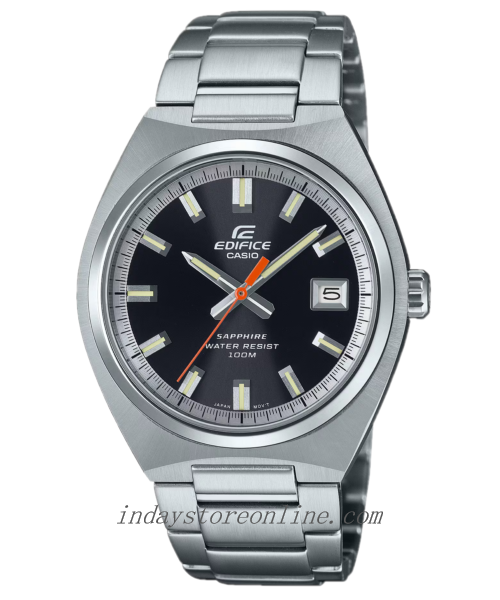 Casio Edifice Men's Watch EFB-109D-1A 3-Hand Analog Sapphire Crystal Stainless Steel Band Battery Life: 3 Years