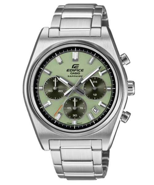 Casio Edifice Men's Watch EFB-730D-3A Standard Chronograph Sapphire Crystal Stainless Steel Band