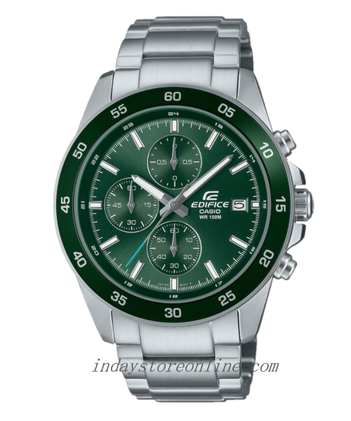 Casio Edifice Men's Watch EFR-526D-3A Standard Chronograph Mineral Glass Stainless Steel Band