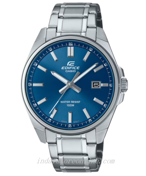 Casio Edifice Men s Watch EFV 150D 2A Analog Stainless Steel Band Mine indaystoreonline