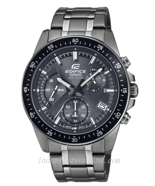 Casio Edifice Men's Watch EFV-540DC-1C Standard Chronograph Mineral Glass Stainless Steel Band