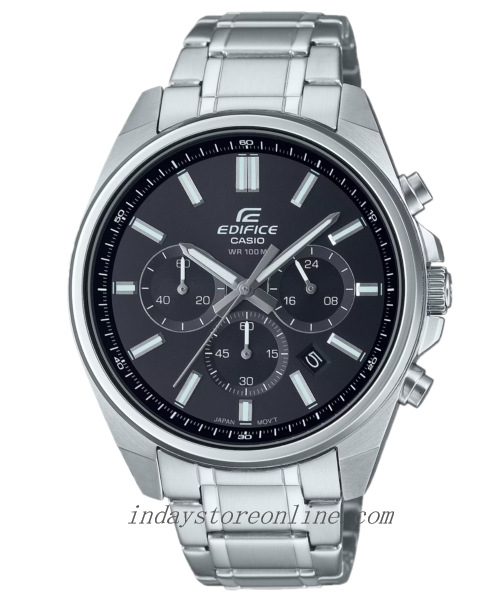 Casio Edifice Men's Watch EFV-650D-1A Standard Chronograph Mineral Glass Stainless Steel Band
