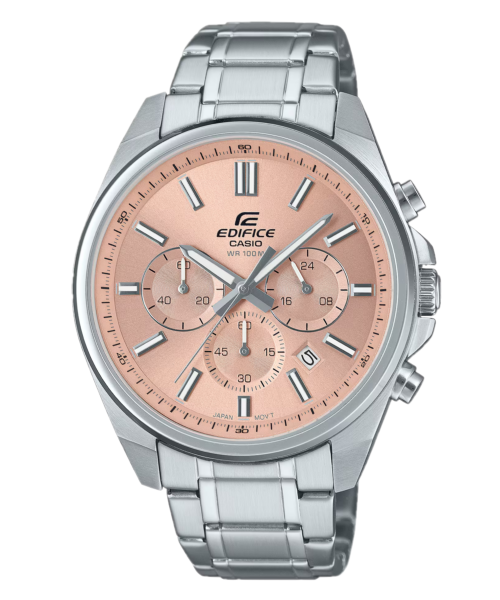 Casio Edifice Men's Watch EFV-650D-4A Mineral Glass Standard Chronograph Stainless Steel Band