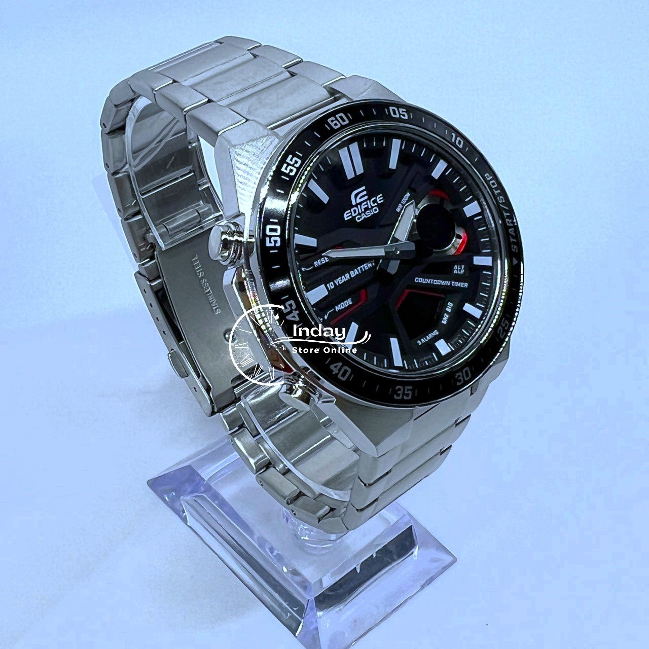 Casio Edifice Men's Watch EFV-C110D-1A4 Analog-Digital Mineral Glass Battery Life: 10 years