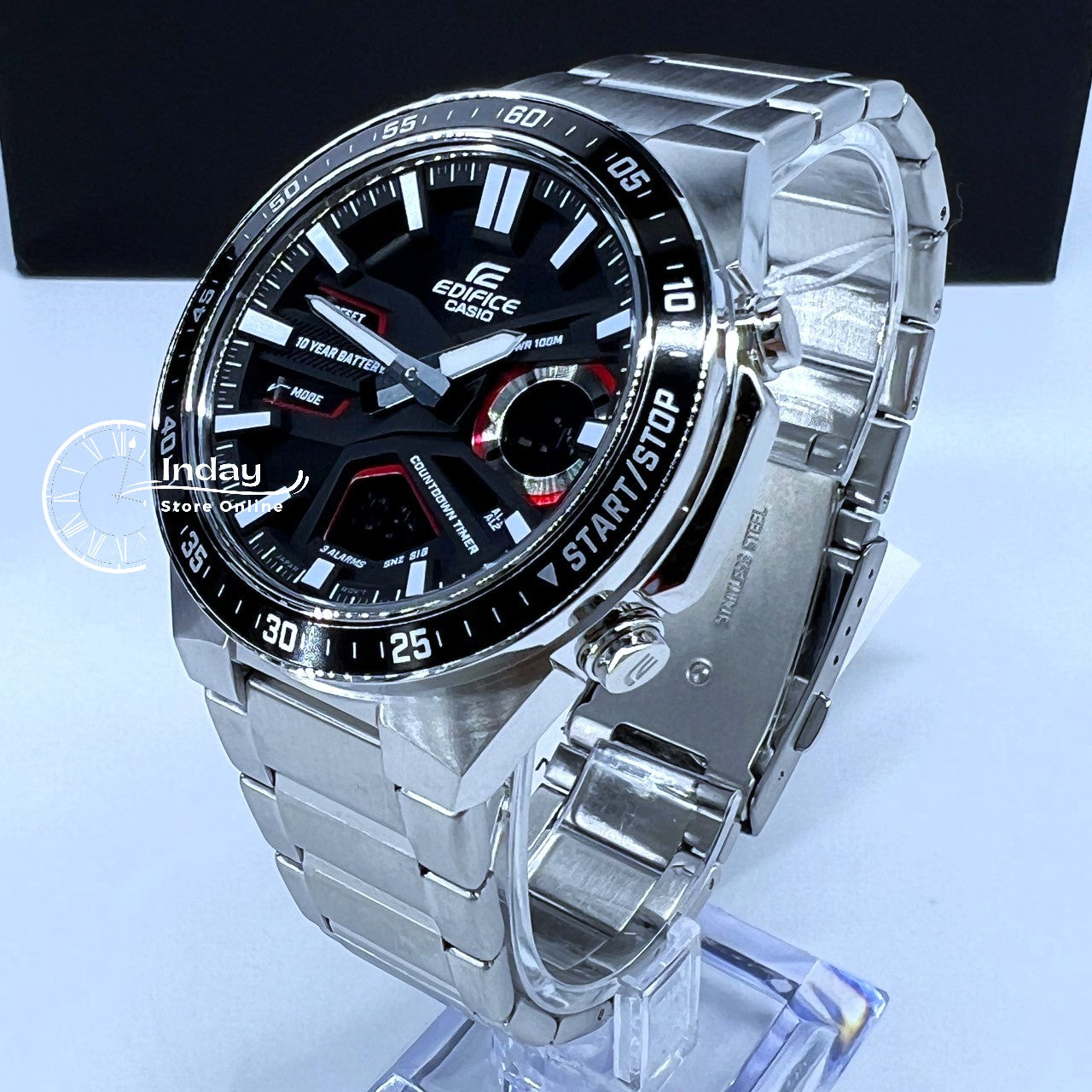Casio Edifice Men's Watch EFV-C110D-1A4 Analog-Digital Mineral Glass Battery Life: 10 years