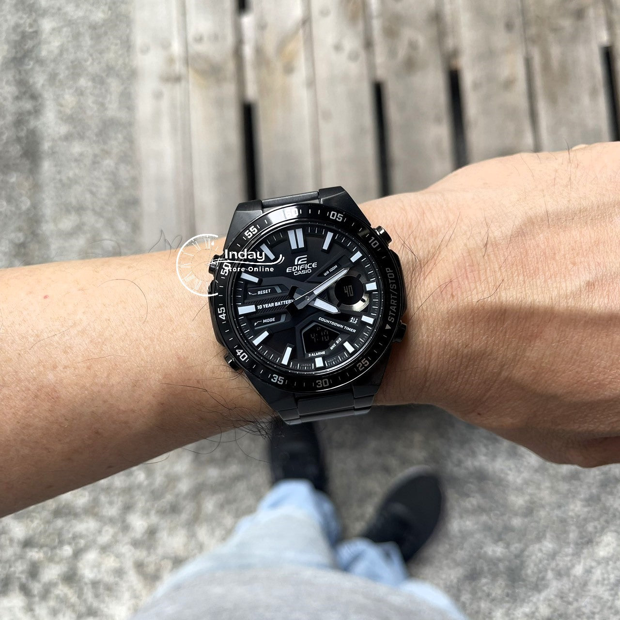Casio Edifice Men's Watch EFV-C110DC-1A Analog-Digital Mineral Glass Battery Life: 10 years