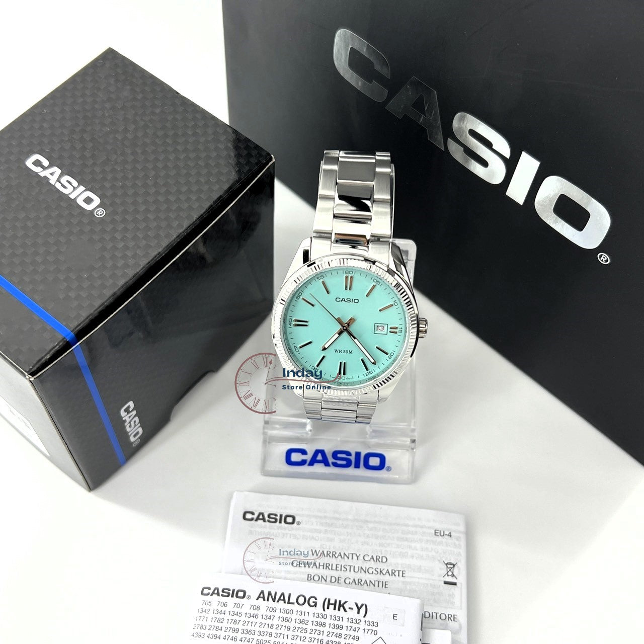 Casio Fashion Men's Watch  MTP-1302PD-2A2 Stainless Steel Band Mineral Glass