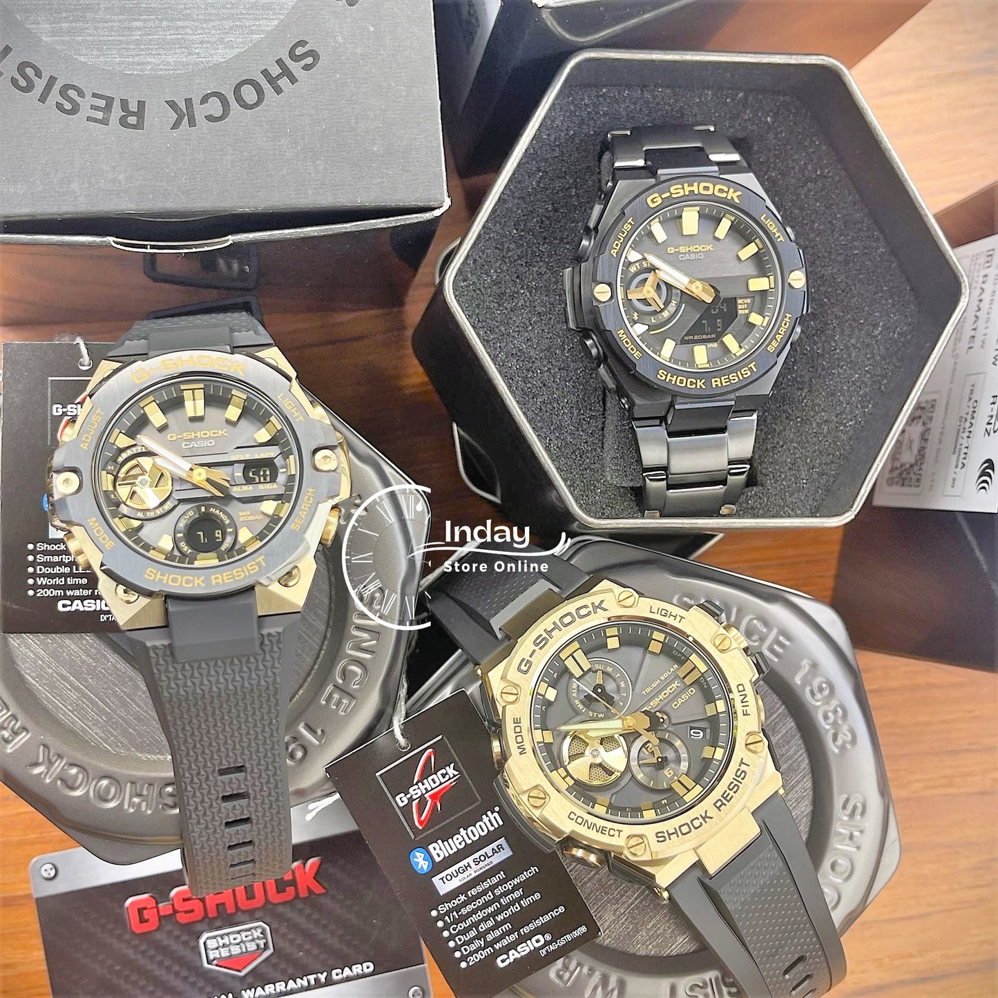 Casio G-Shock G-Steel Men's Watch GST-B100GB-1A9 GST-B100 Series Tough Solar (Solar powered) Mobile link (Wireless linking using Bluetooth®)