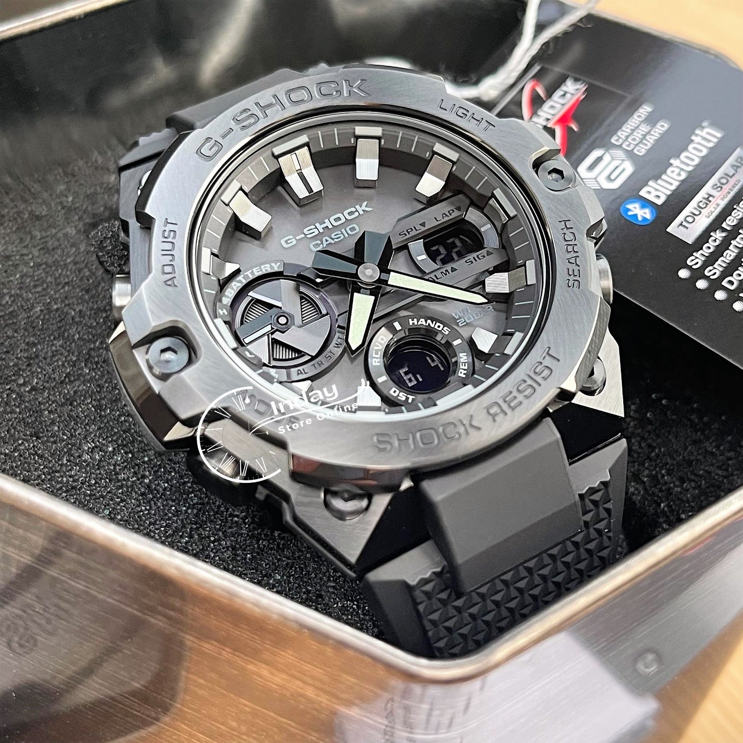 Casio G-Shock G-Steel Men's Watch GST-B400BB-1A Analog-Digital GST-B400 Series Tough Solar (Solar powered) Mobile link (Wireless linking using Bluetooth®)