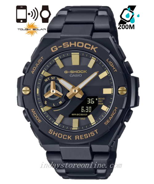 Casio G-Shock G-Steel Men's Watch GST-B500BD-1A9 Analog-Digital GST-B500 Series Tough Solar (Solar powered) Mobile link (Wireless linking using Bluetooth®)