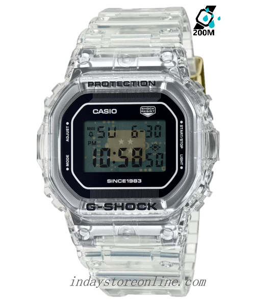 Casio G-Shock Men's Watch DW-5040RX-7 Digital 5000 Series 40th Anniversary CLEAR REMIX Limited Edition Model