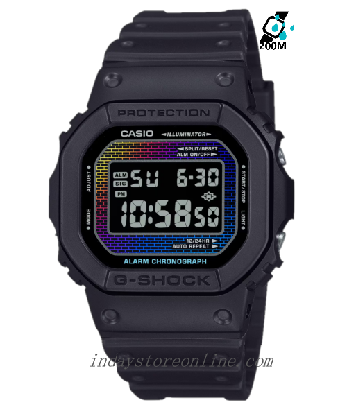 Casio G-Shock Men's Watch DW-5600RW-1 Bio-based Resin Band Shock Resistant Mineral Glass Battery Life 5-Years