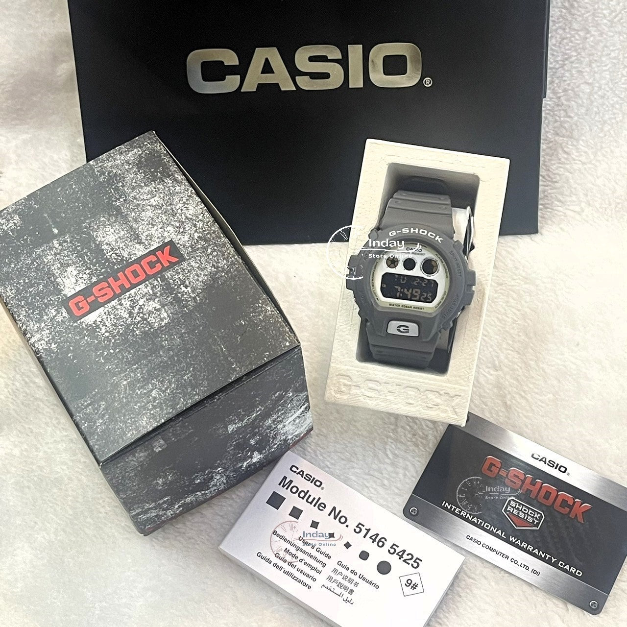 Casio G-Shock Men's Watch DW-6900HD-8 Resin Band Mineral Glass Shock Resistant Battery Life: 5 Years